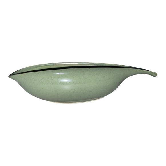 Russell Wright Green 10.25" Gravy Boat Vintage Serveware - Picture 5 of 6